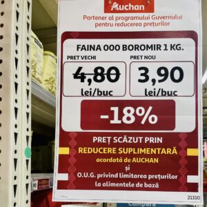 De astăzi, produse cu adaos limitat în supermarketuri