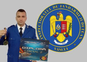 Jandarm vasluian dublu medaliat la Campionatul Național de Fitness și Culturism