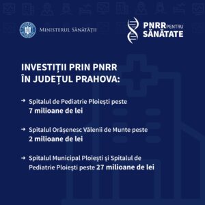 Dezvoltăm infrastructura medicală din România într-un ritm alert prin finanțările PNRR